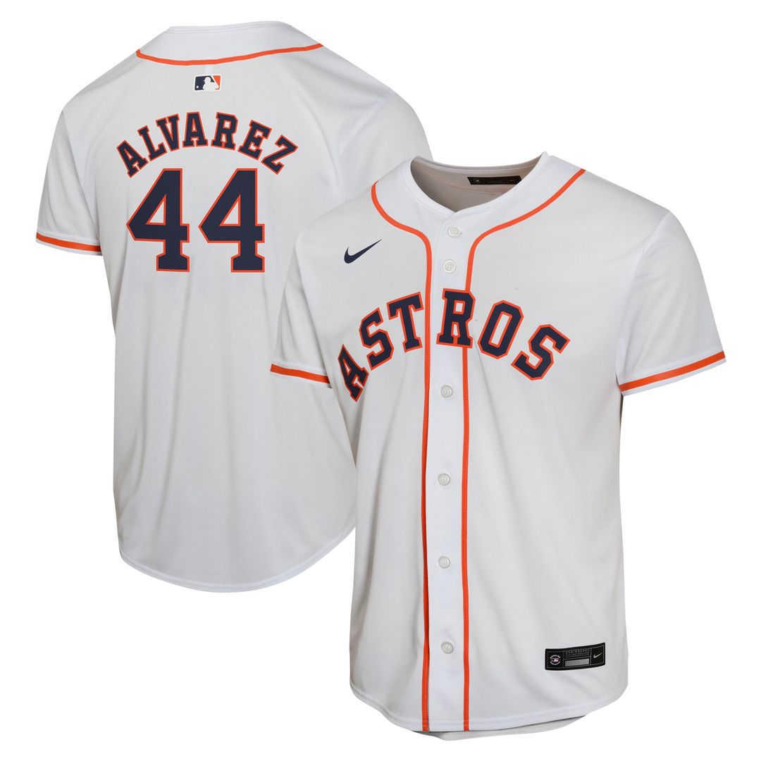 Houston Astros Yordan Alvarez Nike Youth Home Game Player Jersey - White
