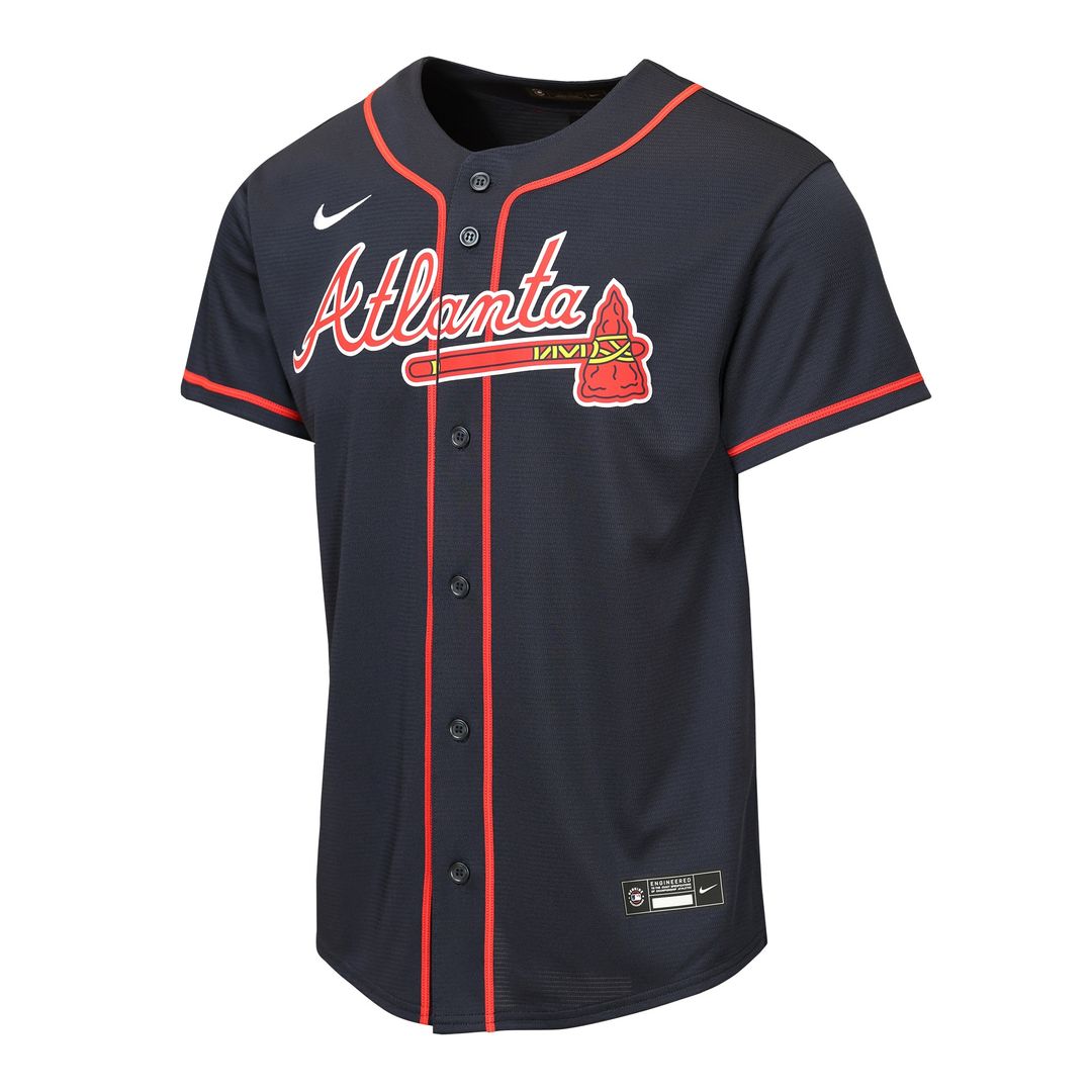 Atlanta Braves Ronald Acuña Jr. Nike Youth Road Replica Jersey - Gray