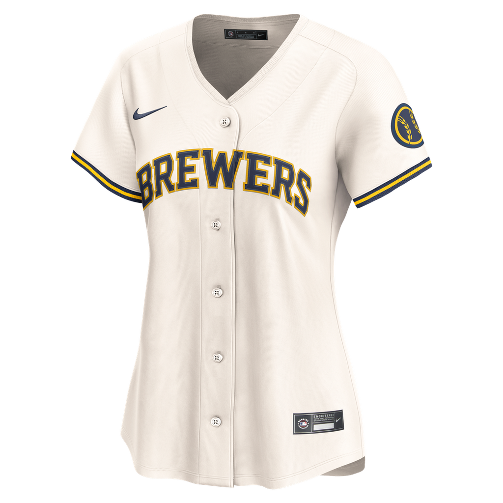 Milwaukee Brewers Nike Women's Home Limited Jersey - Cream