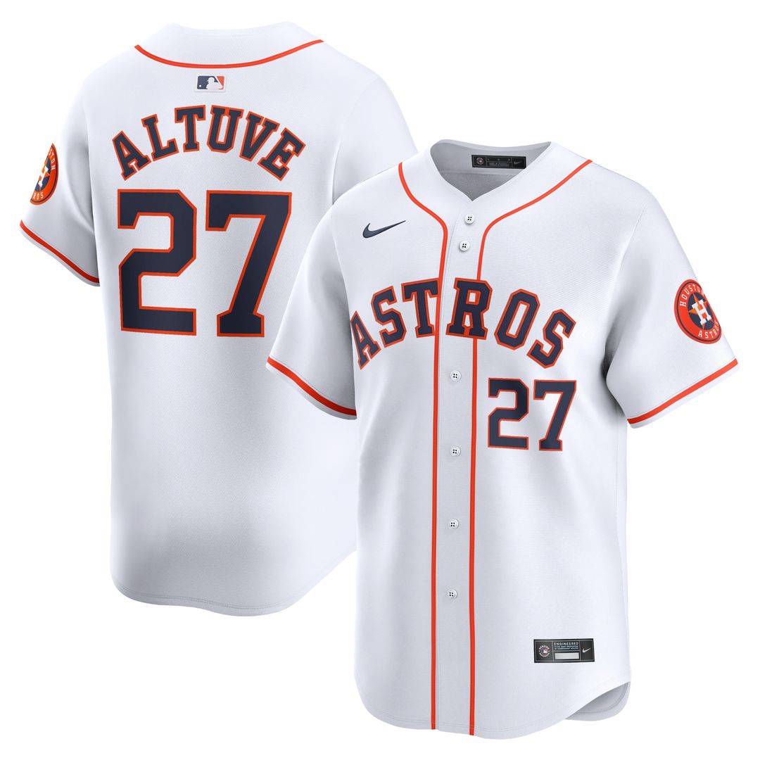 Houston Astros Jose Altuve Nike Home Limited Player Jersey - White