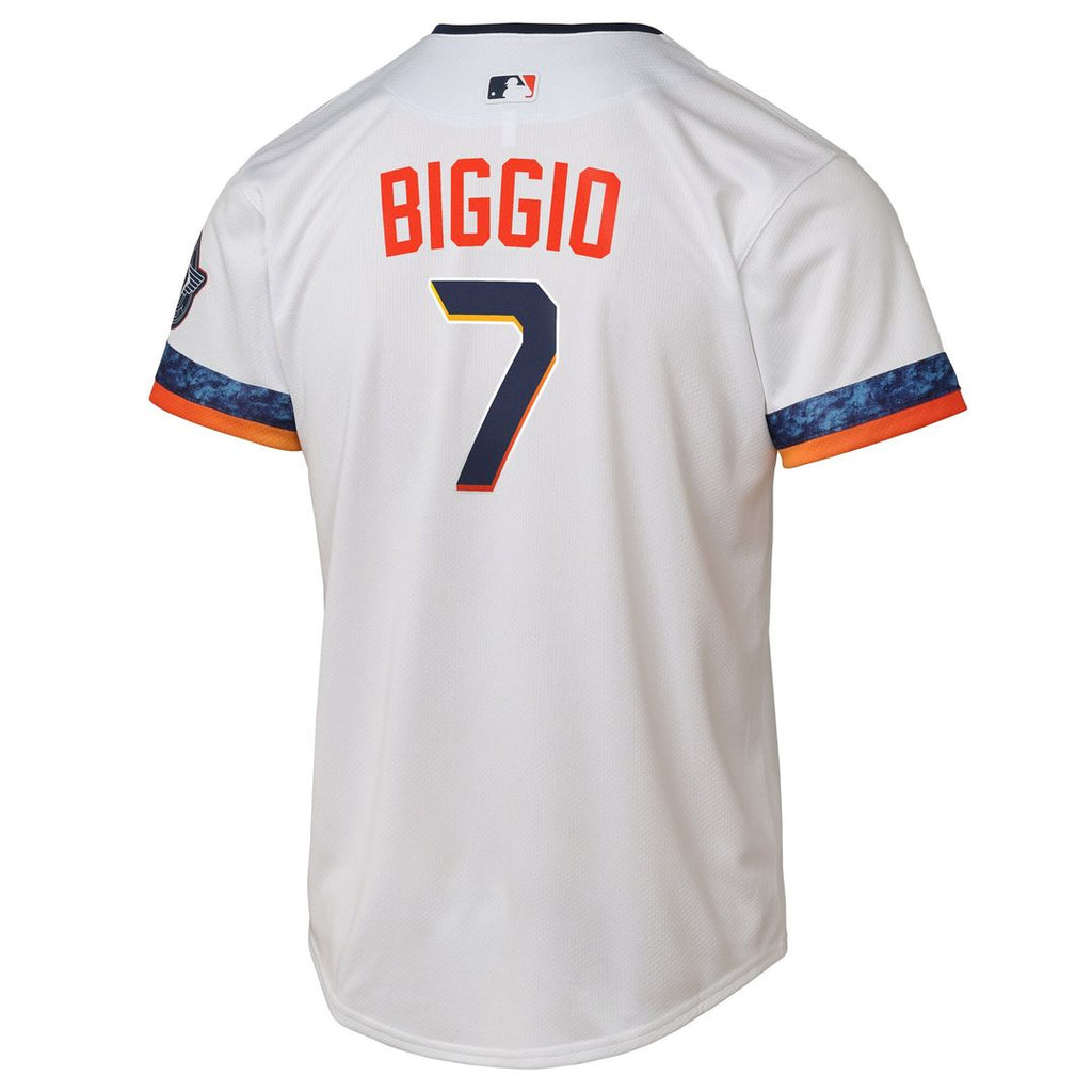 Houston Astros Craig Biggio Nike Youth 2025 City Connect Limited Player Jersey - White