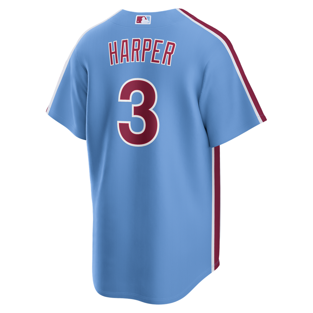 Philadelphia Phillies Bryce Harper Nike Alternate Replica Jersey - Light Blue