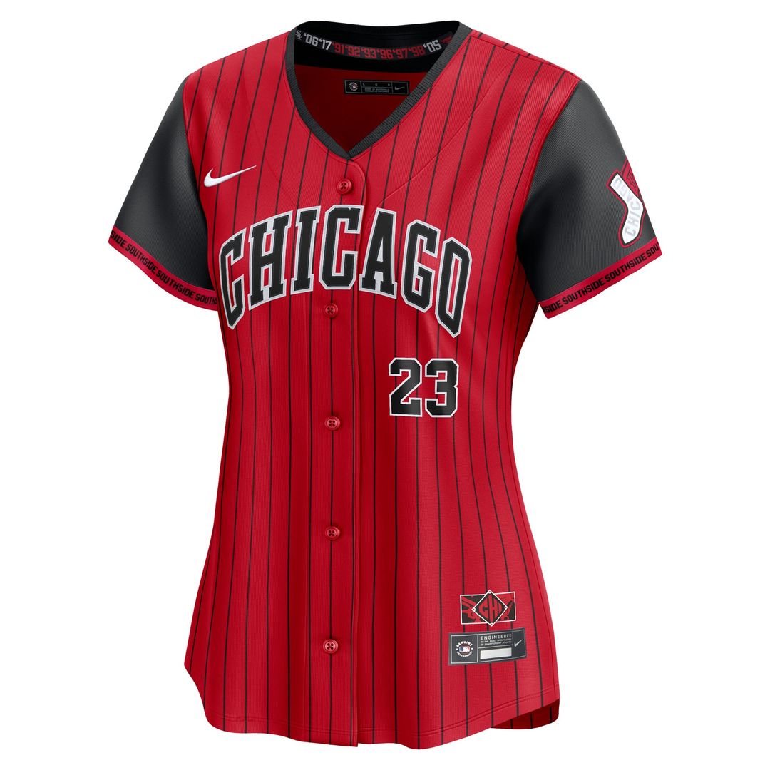 Chicago White Sox Andrew Benintendi Nike Women's 2025 City Connect Limited Player Jersey - Red/Black