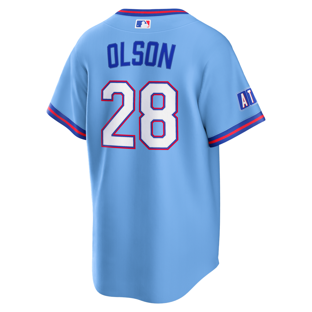 Atlanta Braves Matt Olson Nike 2026 City Connect Stadium Jersey - Powder Blue