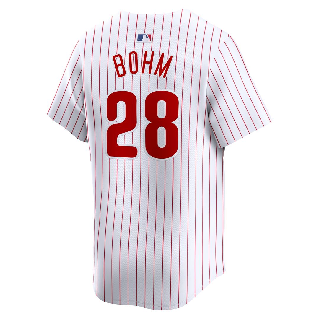Philadelphia Phillies Alec Bohm Nike Home Limited Player Jersey - White