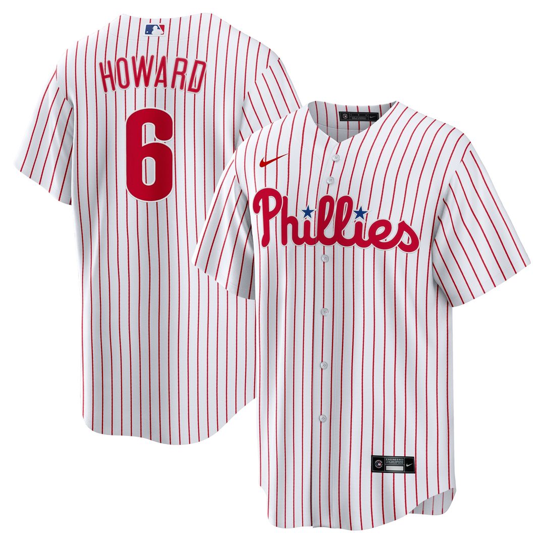 Philadelphia Phillies Ryan Howard Nike Replica Player Jersey - White