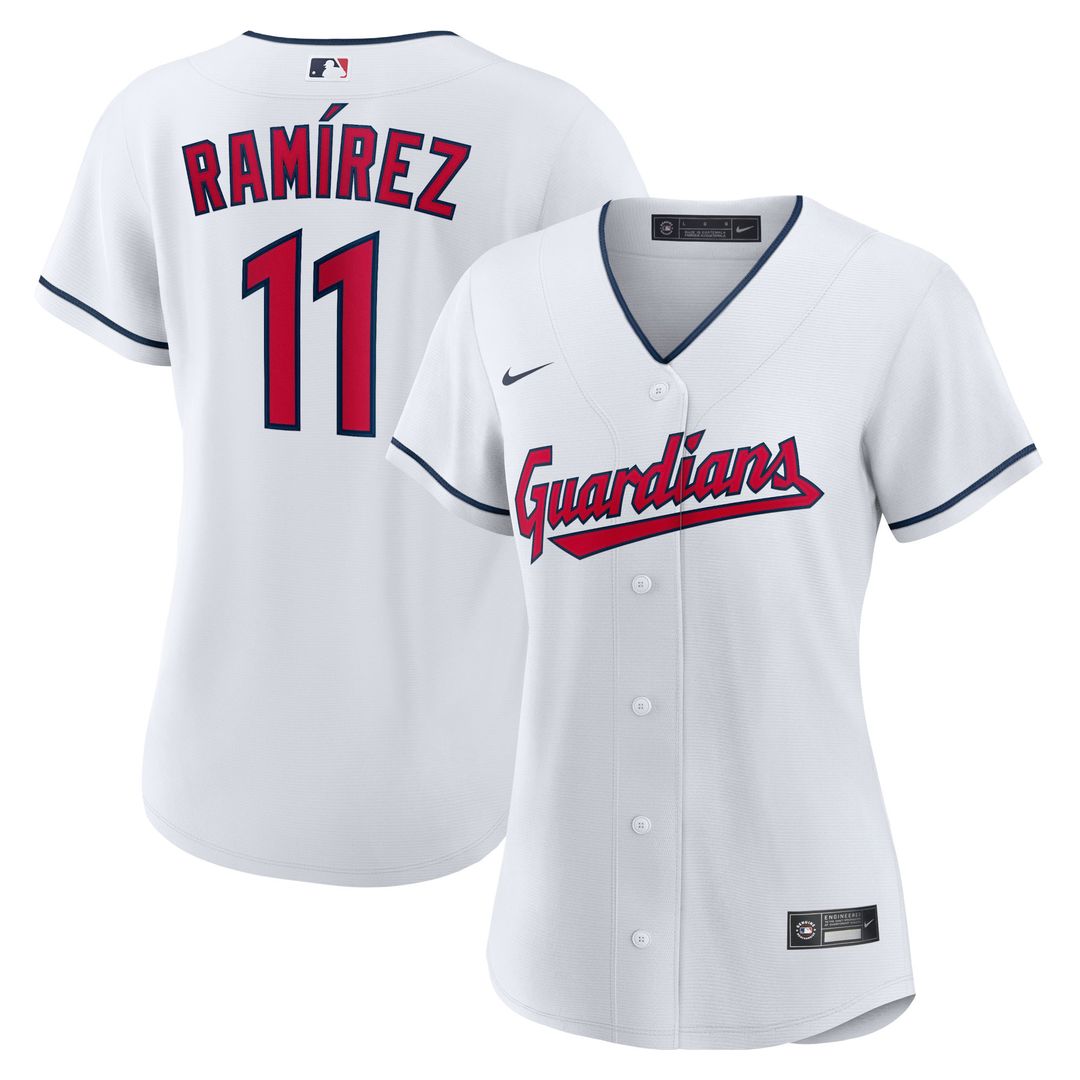 Cleveland Guardians Jose Ramirez Nike Women's Home Replica Player Jersey - White