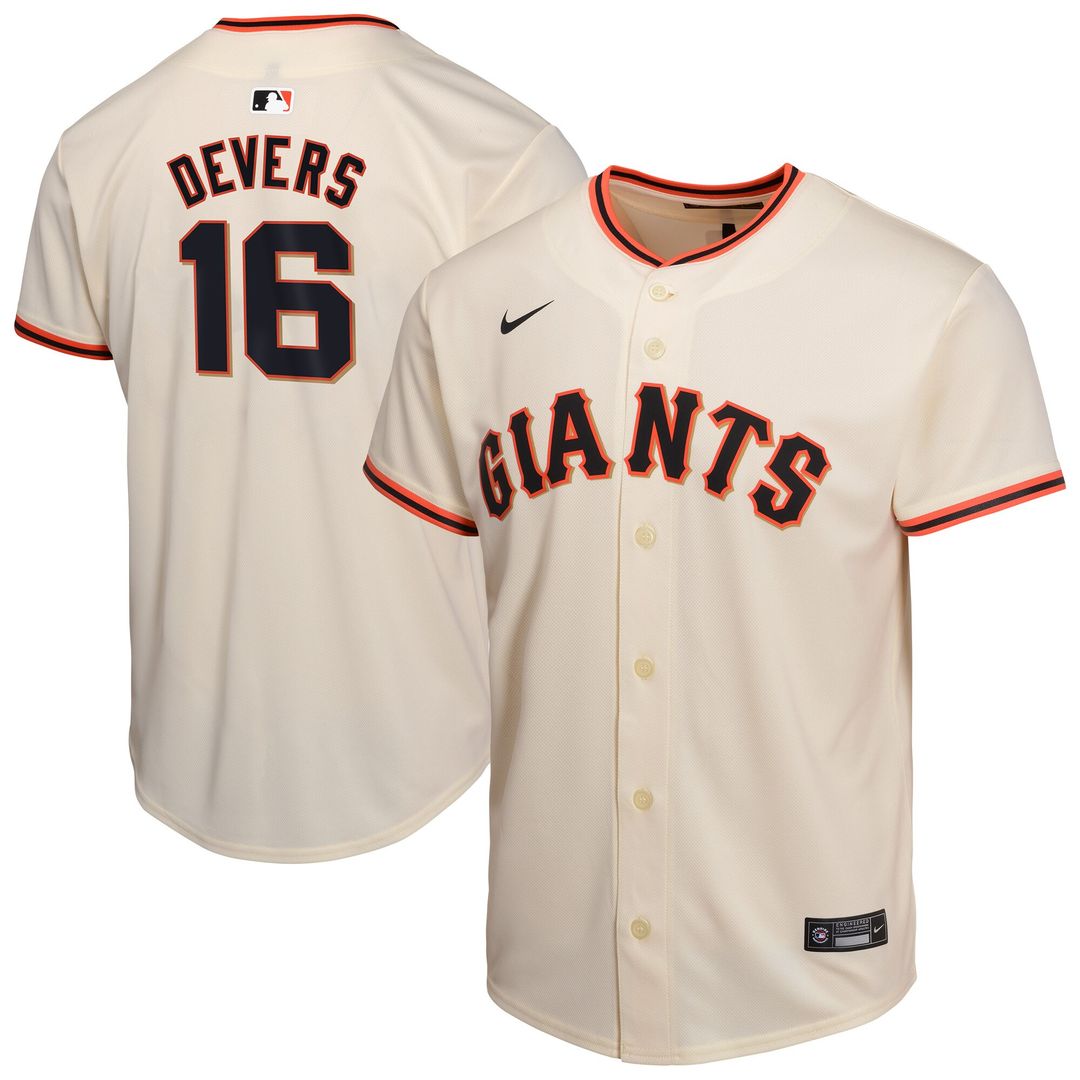 San Francisco Giants Rafael Devers Nike Youth Home Player Game Jersey - Cream
