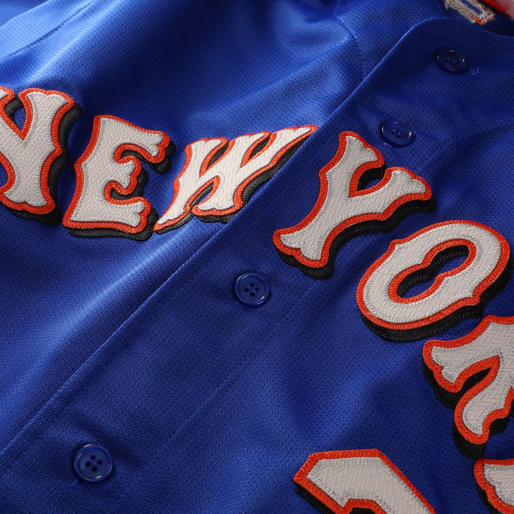 New York Mets Mike Piazza Mitchell & Ness Cooperstown Mesh Batting Practice Button - Up Jersey - Royal