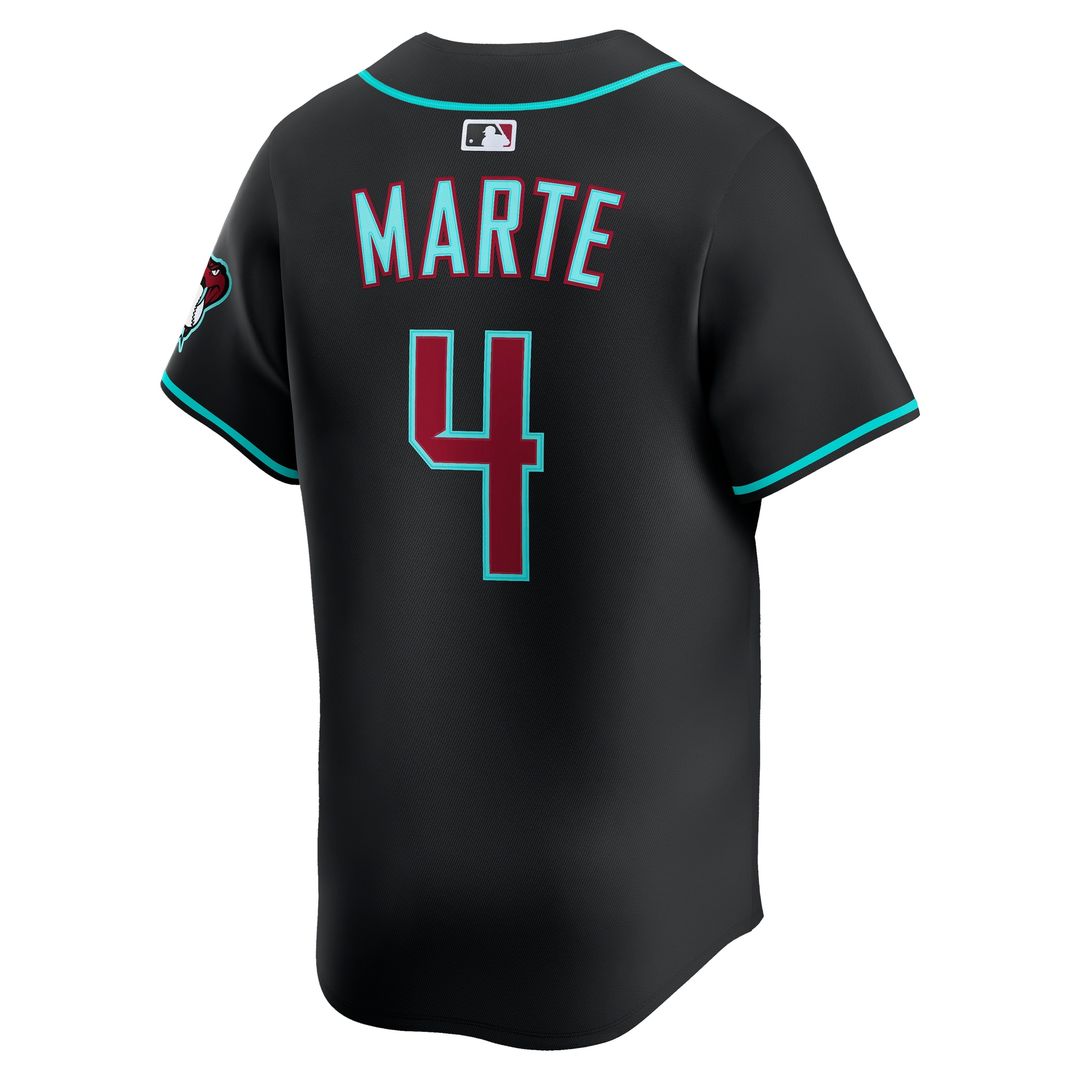 Arizona Diamondbacks Ketel Marte Nike Alternate Limited Jersey - Black