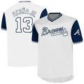 Atlanta Braves Ronald Acuña Jr. Profile Big & Tall Name & Number Jersey - White