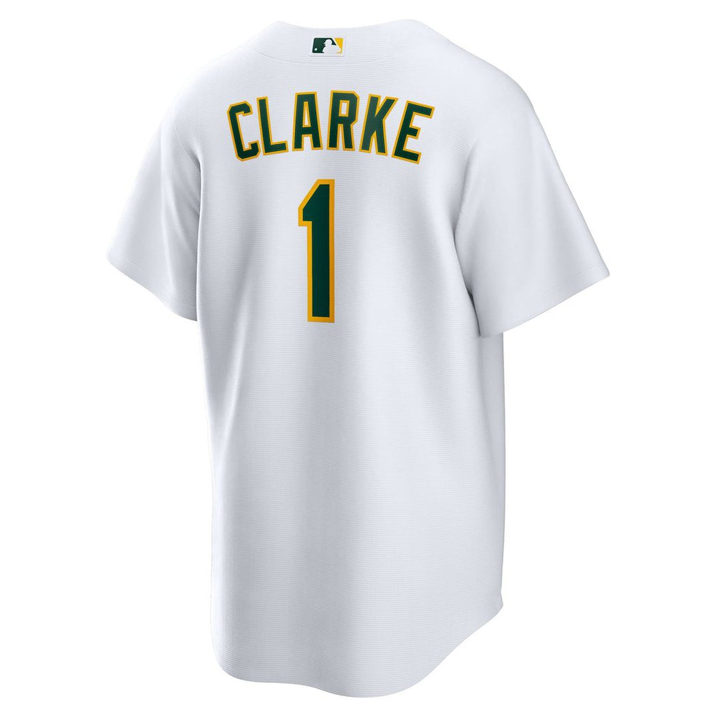 Athletics Denzel Clarke Nike Home Replica Jersey - White