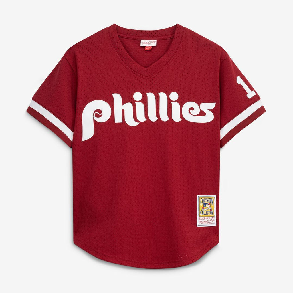 Philadelphia Phillies Darren Daulton Mitchell & Ness Authentic Batting Practice Jersey - Scarlet