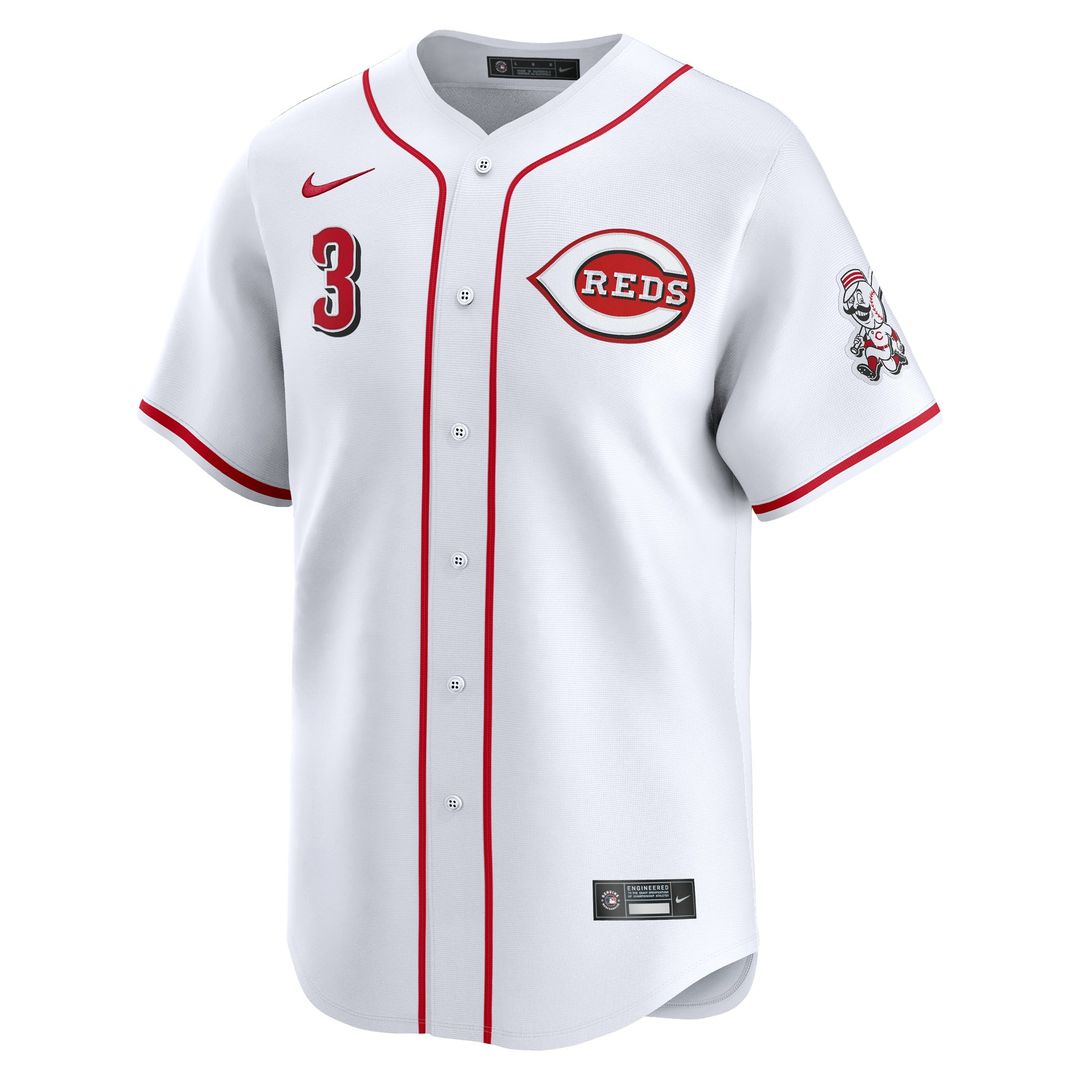 Cincinnati Reds Ke'Bryan Hayes Nike Home Limited Player Jersey - White