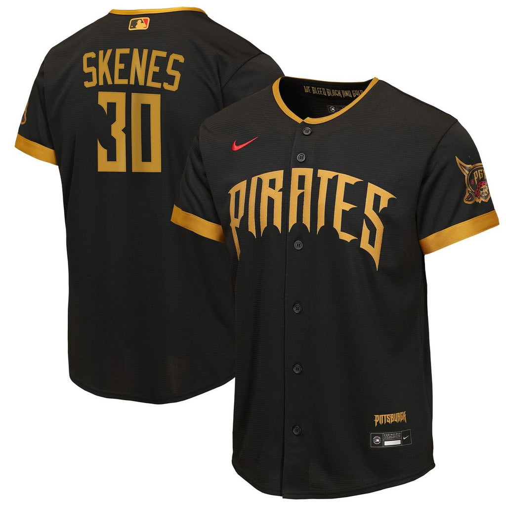 Pittsburgh Pirates Paul Skenes Nike Youth 2026 City Connect Stadium Jersey - Black