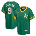 Athletics Reggie Jackson Nike Road Cooperstown Player Jersey - Kelly Green