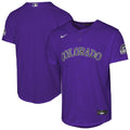 Colorado Rockies Nike Youth Alternate 2 Stadium Jersey - Purple