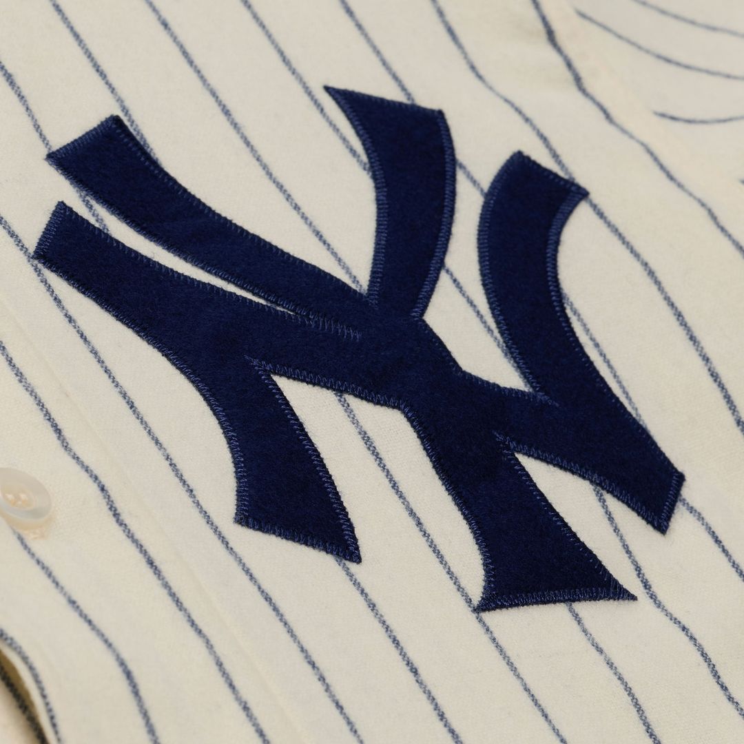 New York Yankees Mickey Mantle Mitchell & Ness 1951 Cooperstown Authentic Jersey - Cream
