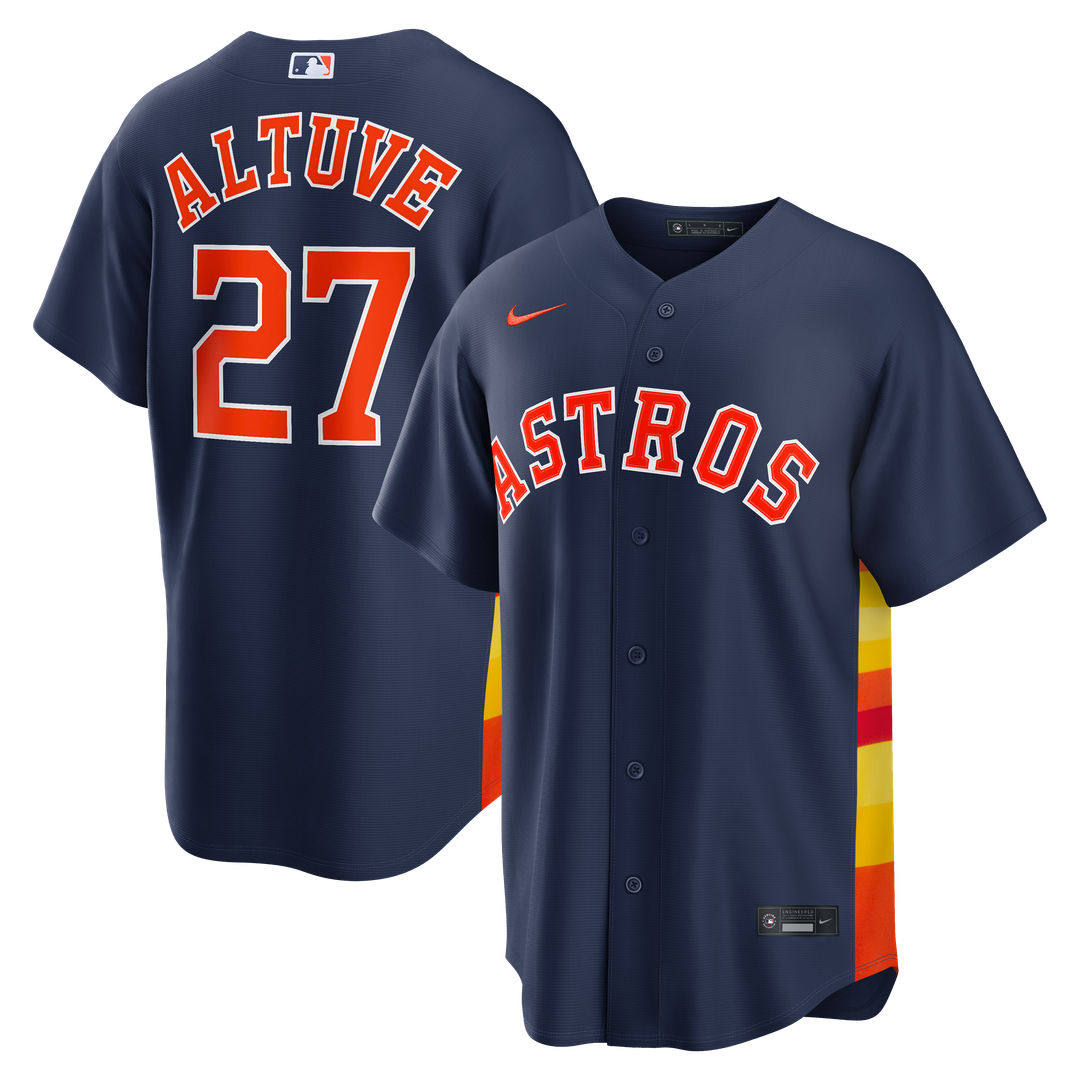 Houston Astros Jose Altuve Nike Alternate 2 Replica Jersey - Navy