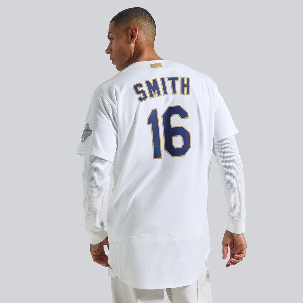 Los Angeles Dodgers Will Smith Nike 2026 Gold Collection Authentic Jersey - White