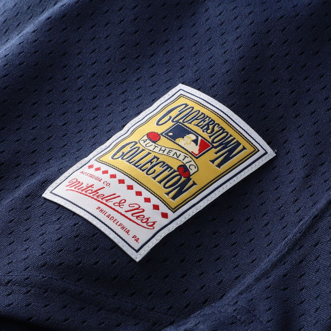 Minnesota Twins David Ortiz Mitchell & Ness 2002 Cooperstown Mesh Batting Practice Jersey - Navy