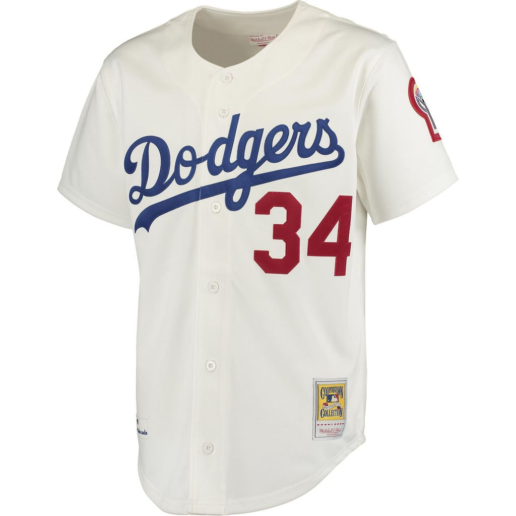 Los Angeles Dodgers Fernando Valenzuela Mitchell & Ness Road 1981 Cooperstown Authentic Jersey - Gray