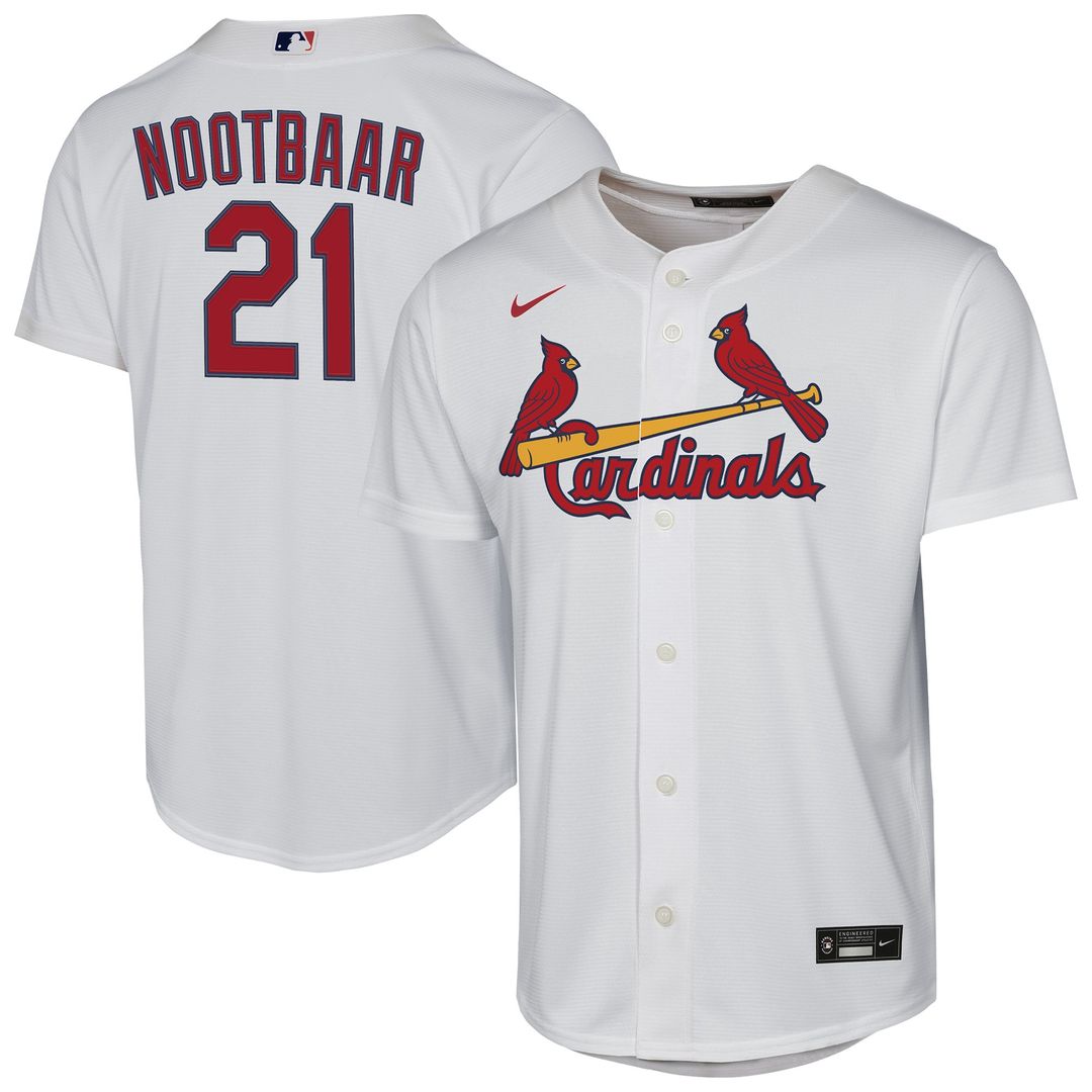 St. Louis Cardinals Lars Nootbaar Nike Youth Home Replica Player Jersey - White