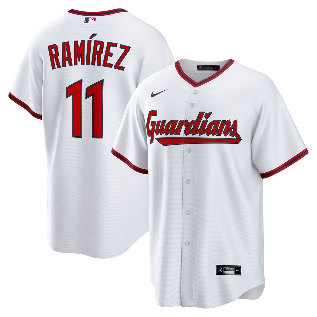 Cleveland Guardians José Ramírez Nike Home Replica Jersey - White