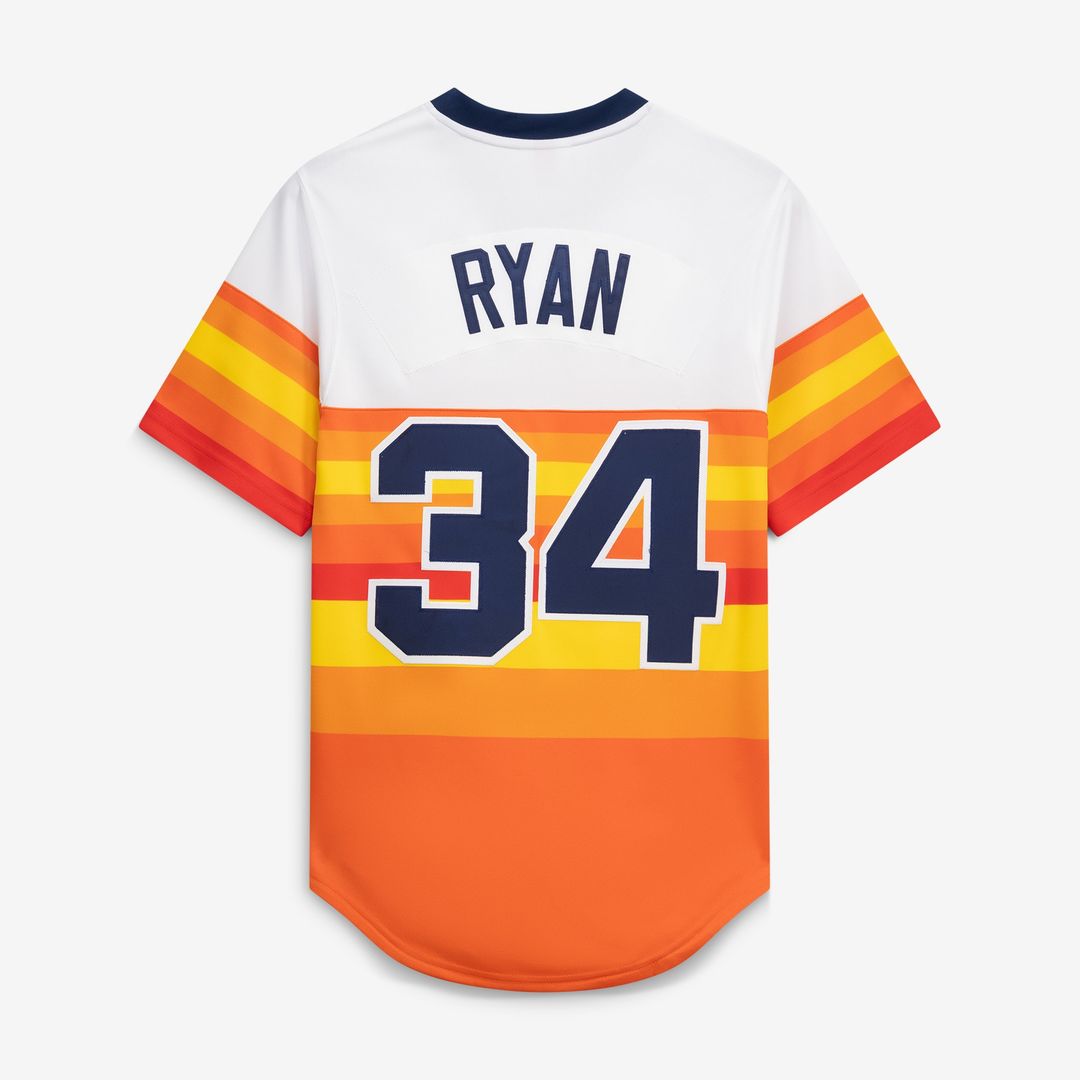 Houston Astros Nolan Ryan Mitchell & Ness Throwback Authentic Jersey - White