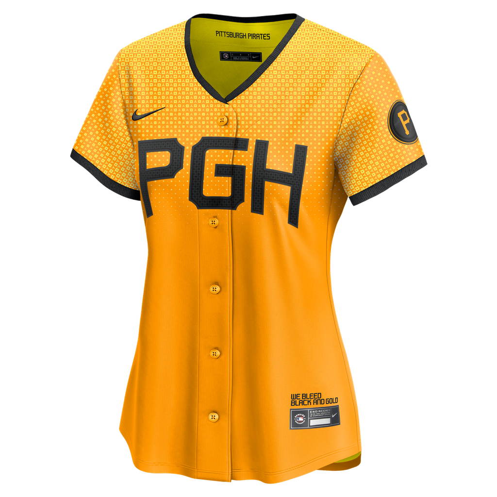 Pittsburgh Pirates Nike Women's City Connect Limited Jersey - Gold