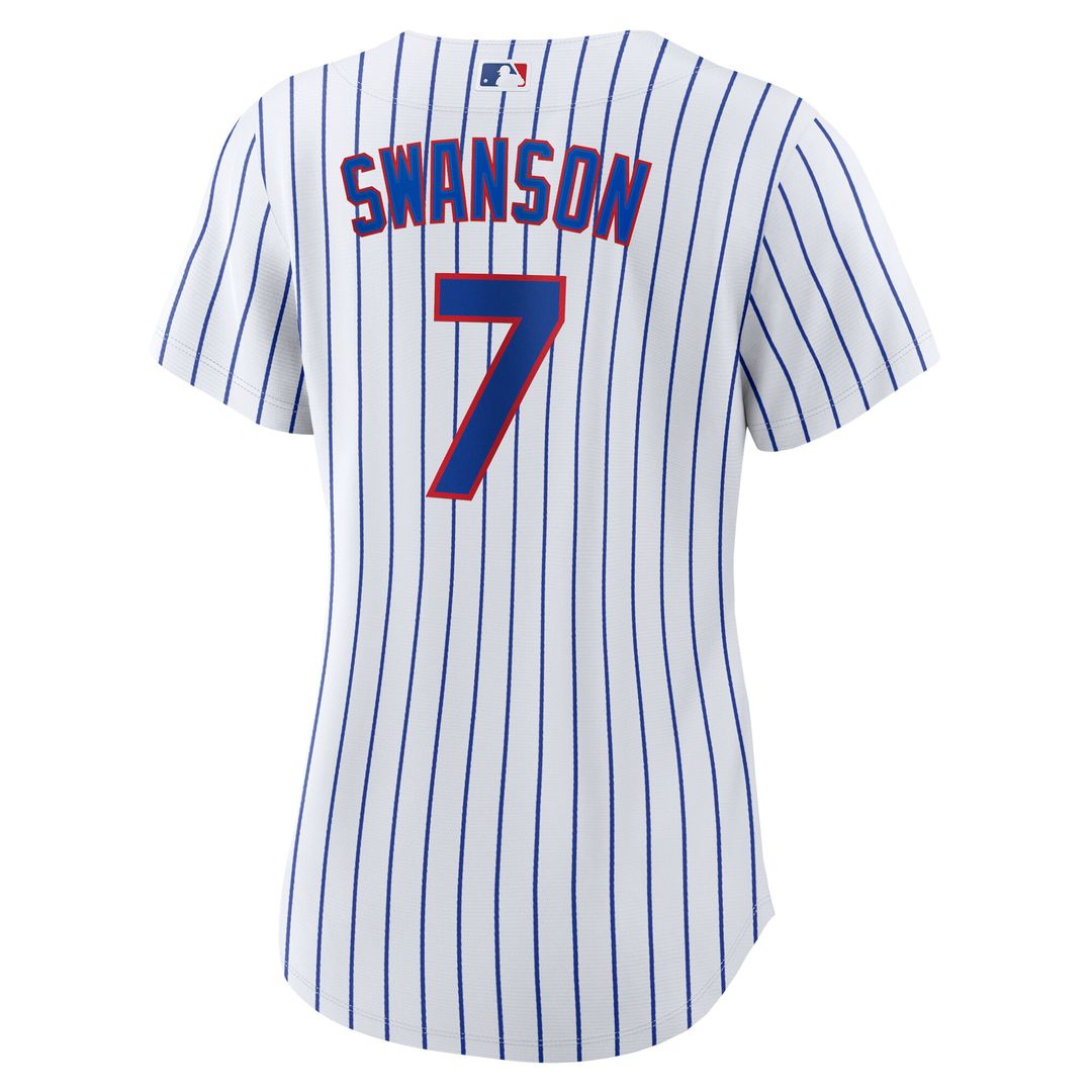 Chicago Cubs Dansby Swanson Nike Women's Home Replica Player Jersey - White/Royal