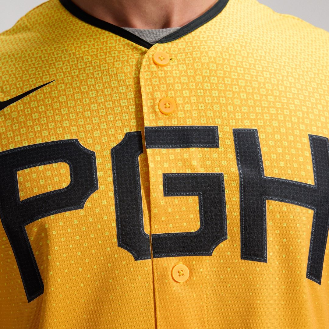 Pittsburgh Pirates Nike City Connect Replica Jersey - Gold