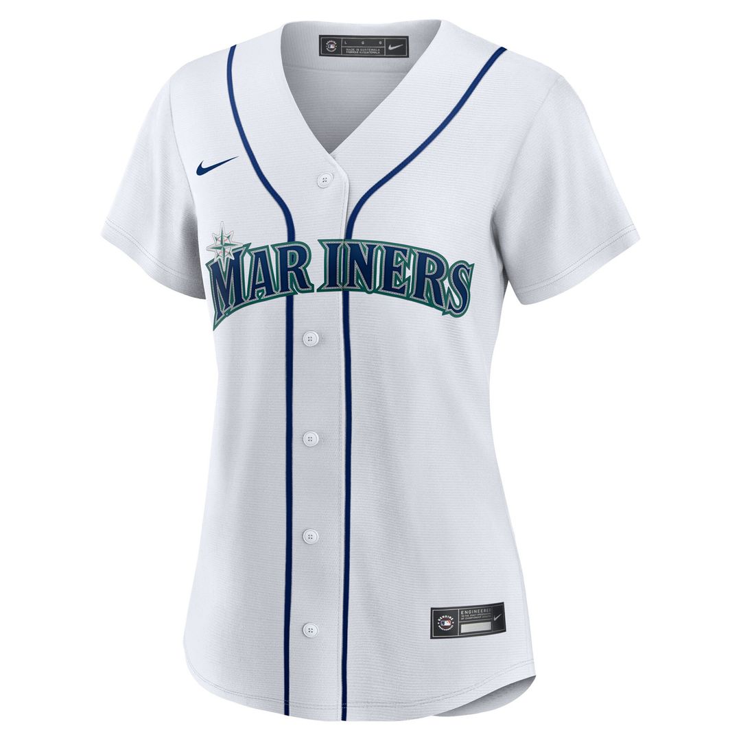Seattle Mariners Bryan Woo Nike Women's Home Replica Jersey - White