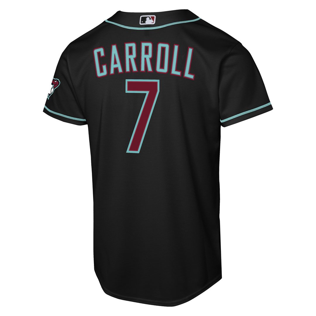 Arizona Diamondbacks Corbin Carroll Nike Youth Alternate Stadium Jersey - Black