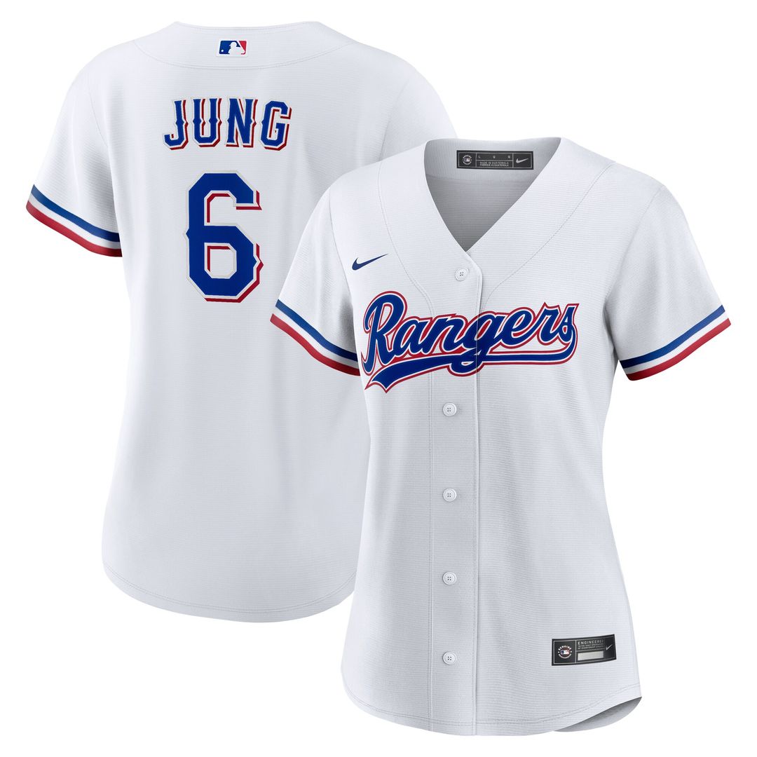 Texas Rangers Josh Jung Nike Women's Home Replica Jersey - White