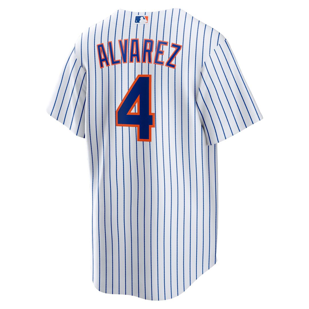 New York Mets Francisco Alvarez Nike Replica Player Jersey - White