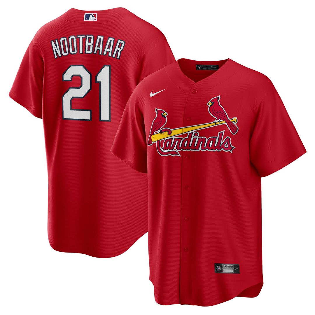 St. Louis Cardinals Lars Nootbaar Nike Big & Tall Alternate Replica Player Jersey - Red