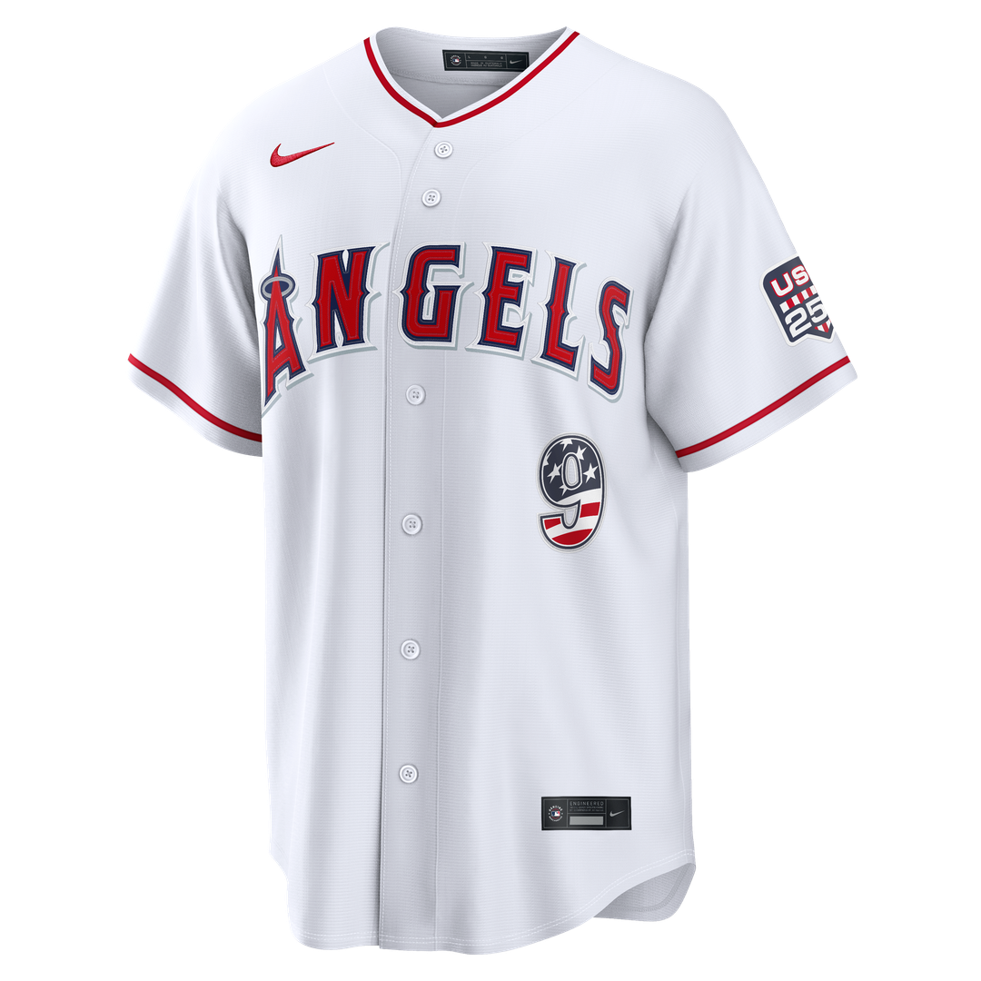 Los Angeles Angels Zach Neto Nike USA 250 Fourth of July Stadium Jersey - White