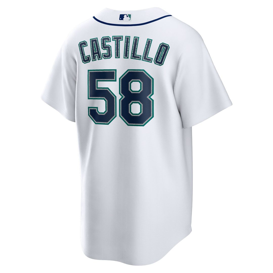 Seattle Mariners Luis Castillo Nike Home Replica Jersey - White