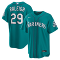 Seattle Mariners Cal Raleigh Nike Alternate 50th Season Patch Stadium Jersey - Teal