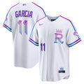 Kansas City Royals Maikel Garcia Nike 2026 City Connect Stadium Jersey - White
