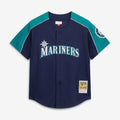 Seattle Mariners Ichiro Suzuki Mitchell & Ness 2006 Cooperstown Mesh Batting Practice Button - Up Jersey - Navy