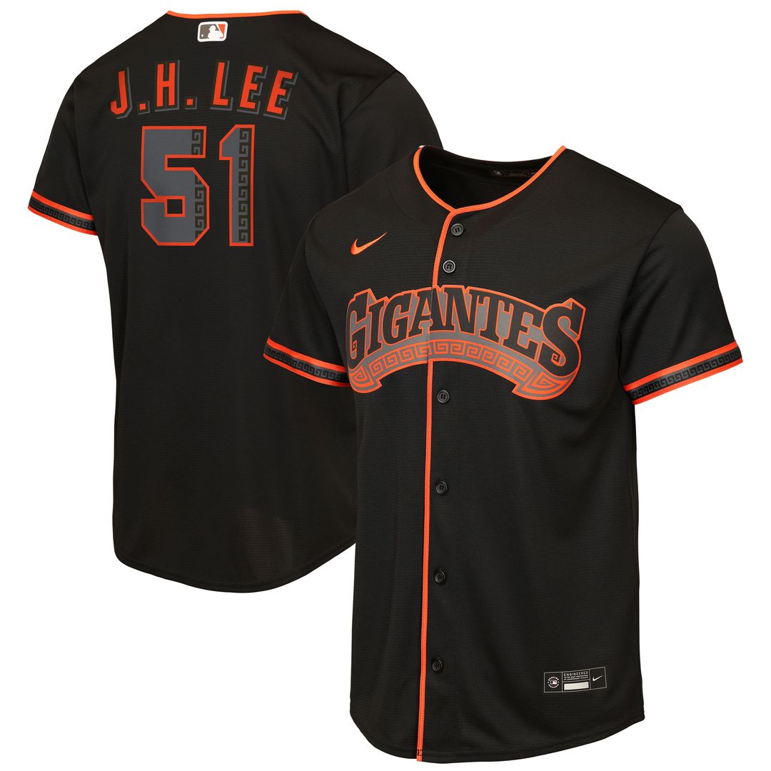 San Francisco Giants Jung Hoo Lee Nike Youth Alternate 2 Replica Jersey - Black