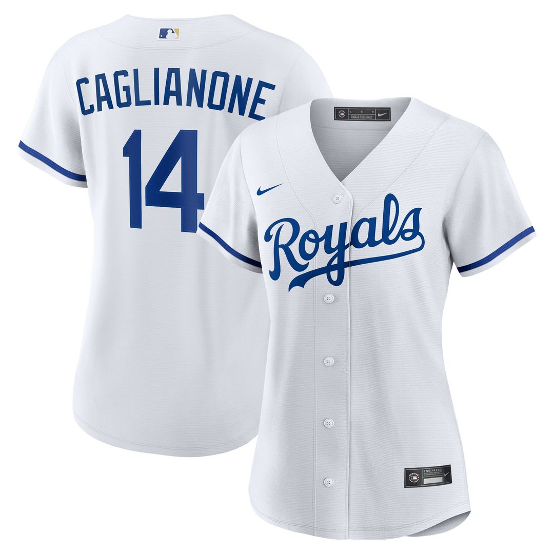 Kansas City Royals Jac Caglianone Nike Women's Home Replica Jersey - White