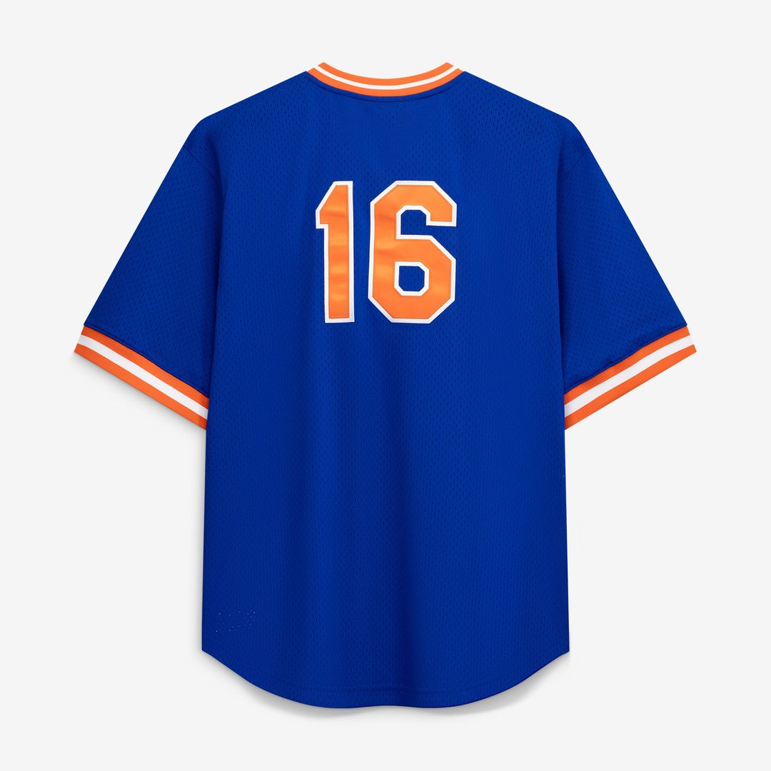 New York Mets Dwight Gooden Profile Big & Tall Cooperstown Mesh Batting Practice Jersey - Royal