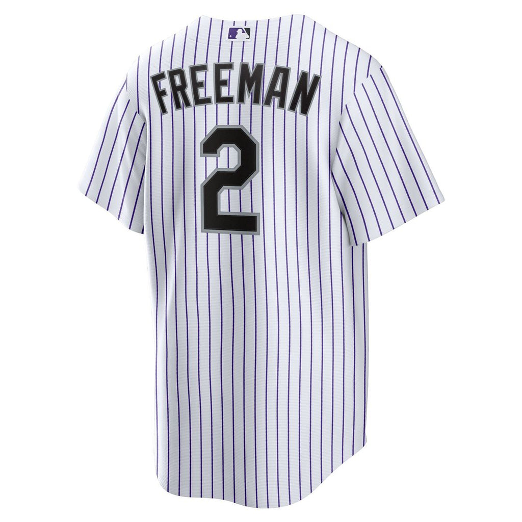 Colorado Rockies Tyler Freeman Nike Youth Home Replica Jersey - White