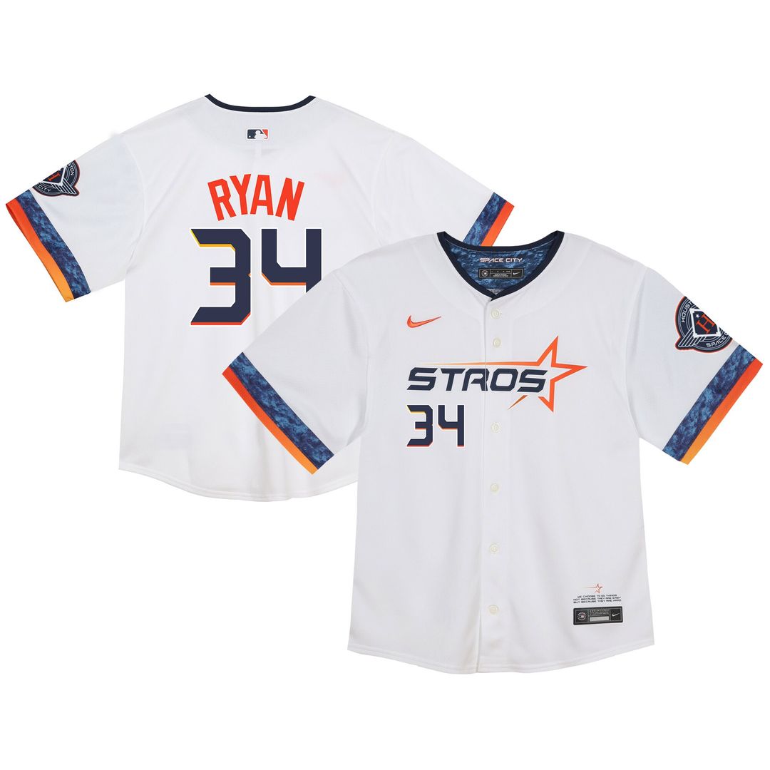 Houston Astros Nolan Ryan Nike Toddler City Connect 2025 Limited Jersey - White