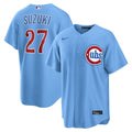 Chicago Cubs Seiya Suzuki Nike Alternate Replica Jersey - Light Blue