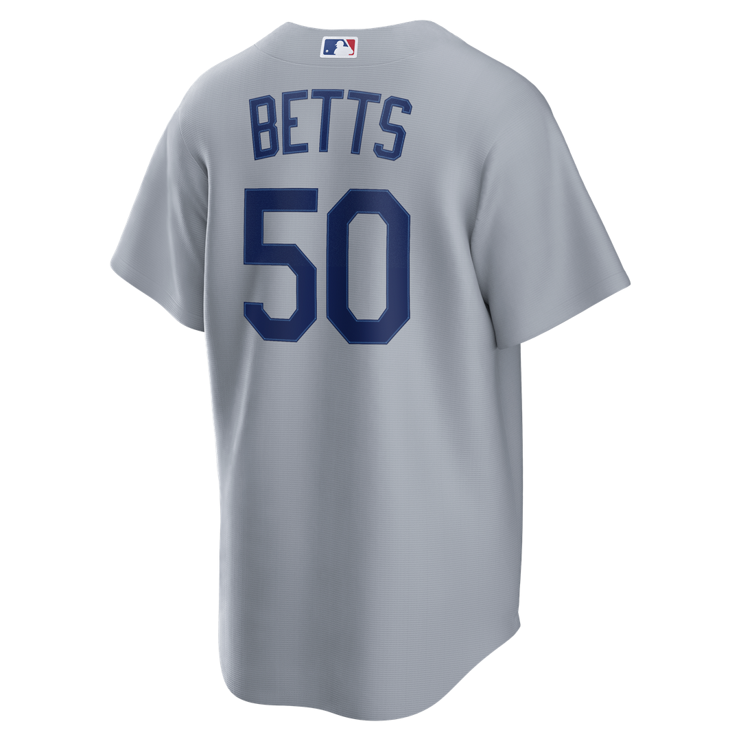 Los Angeles Dodgers Mookie Betts Nike Road Replica Jersey - Gray