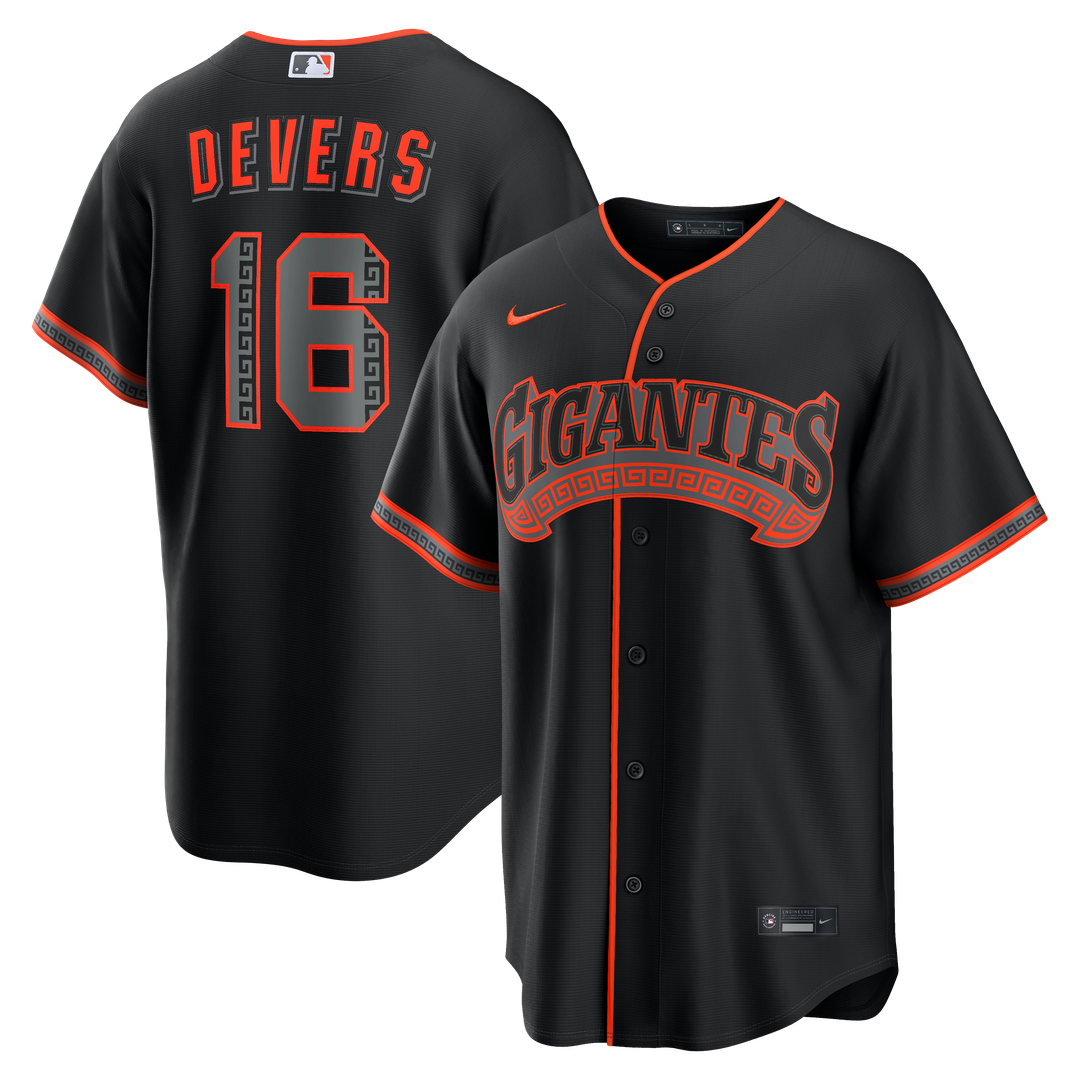 San Francisco Giants Rafael Devers Nike Alternate Replica Jersey - Black